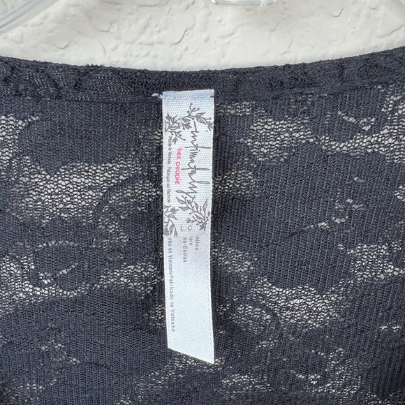 Intimately Free People- Black Lace Bodysuit Women’s Size Large, NWOT - Picture 6 of 10